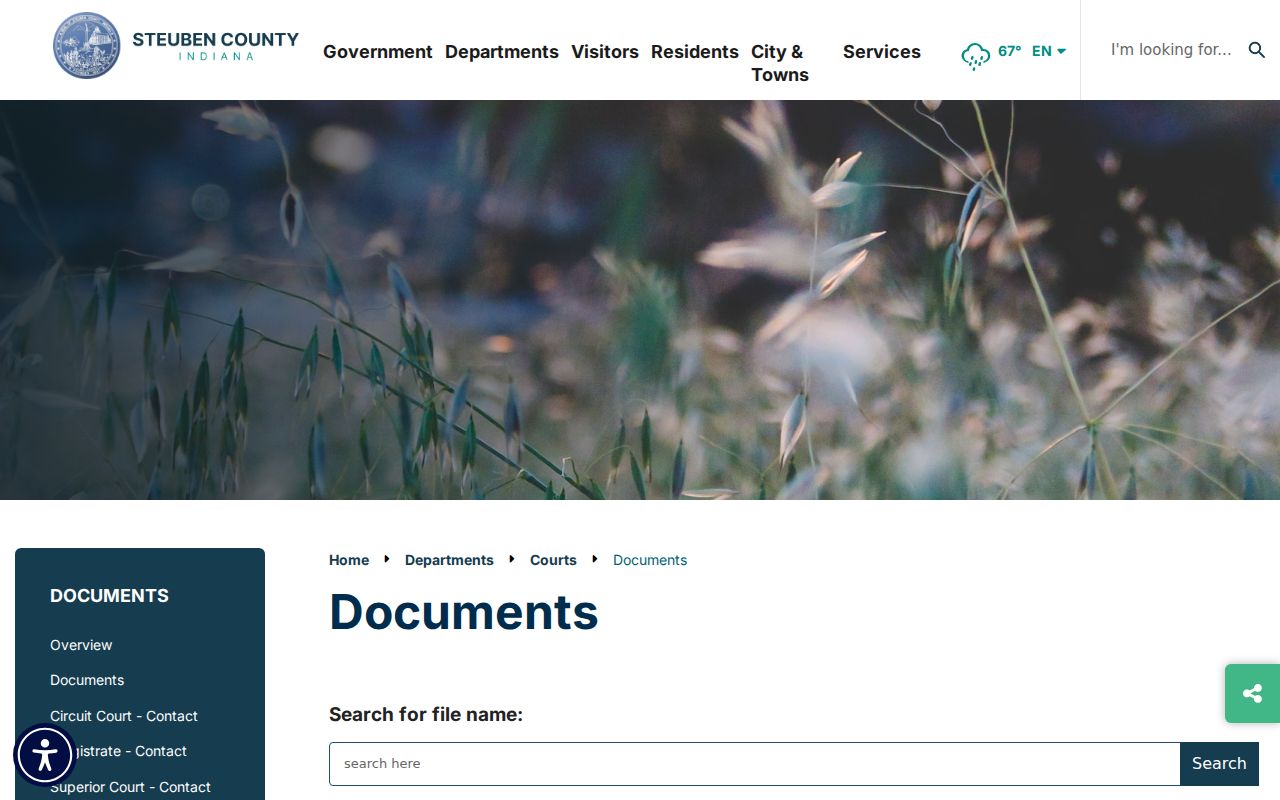 Steuben County court document center