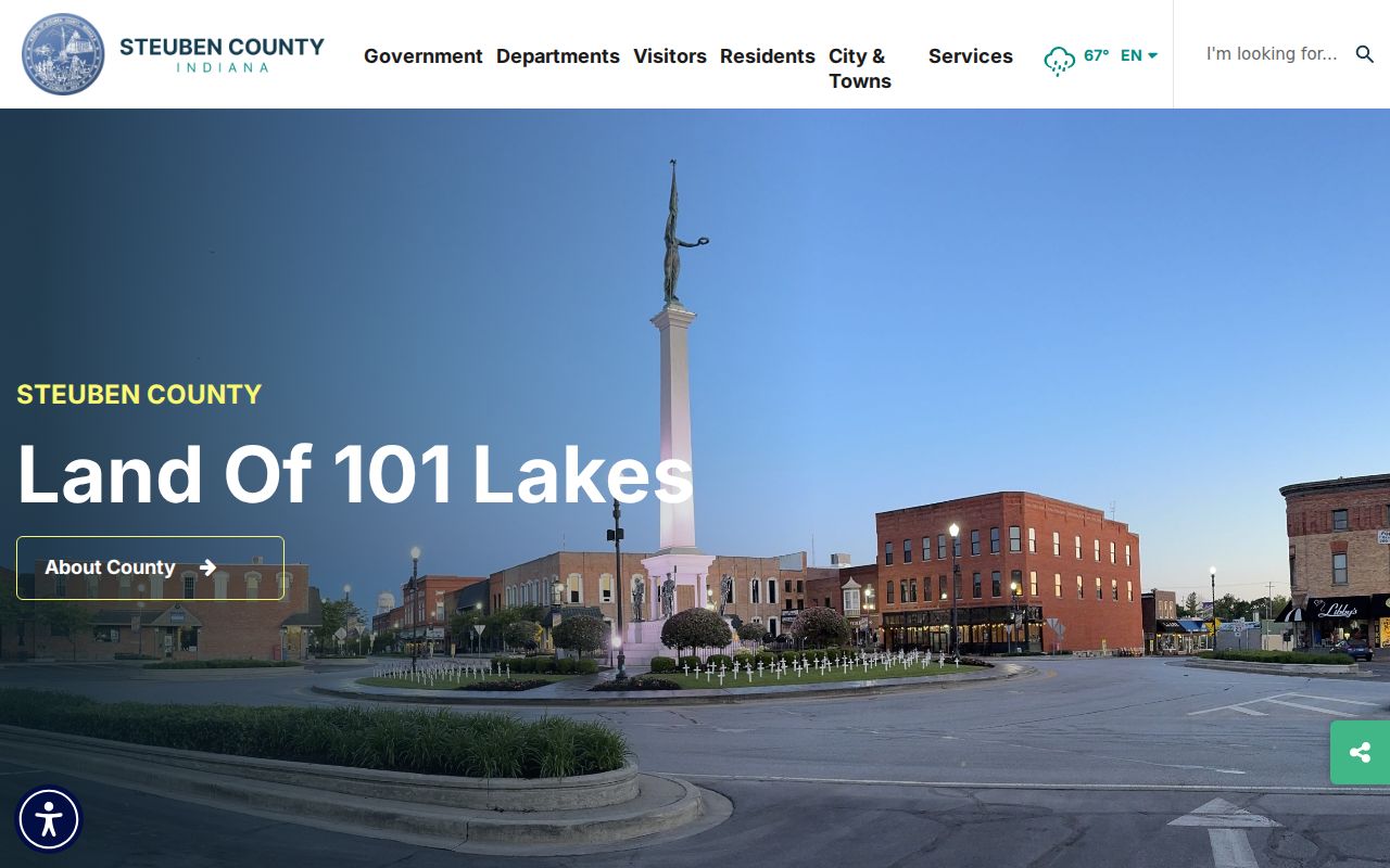 Official Steuben County government home page and service navigation